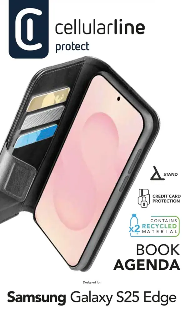 Cellularline Book Agenda Galaxy S25 Edge – Bild 2