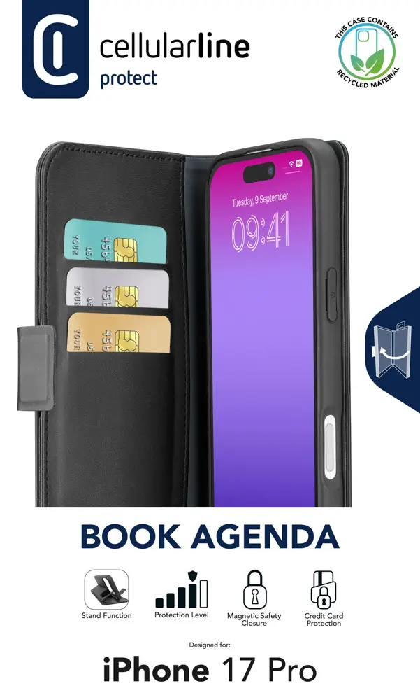 Cellularline Book Agenda - iPhone 17 Pro – Bild 2
