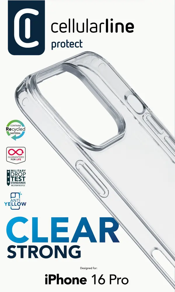 Cellularline Clear Strong - iPhone 16 Pro – Bild 3