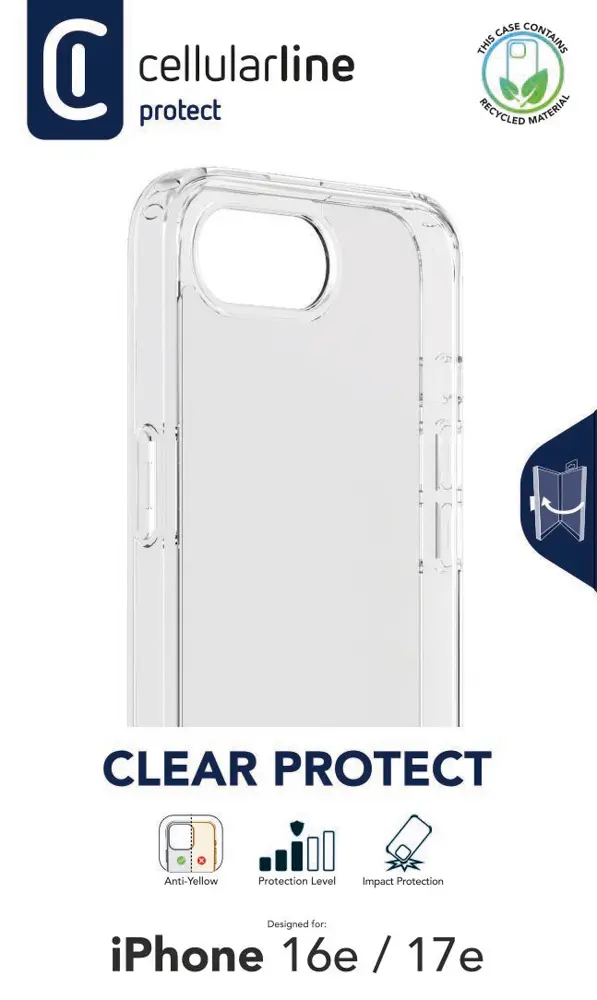 Cellularline Clear Protect - iPhone 16e