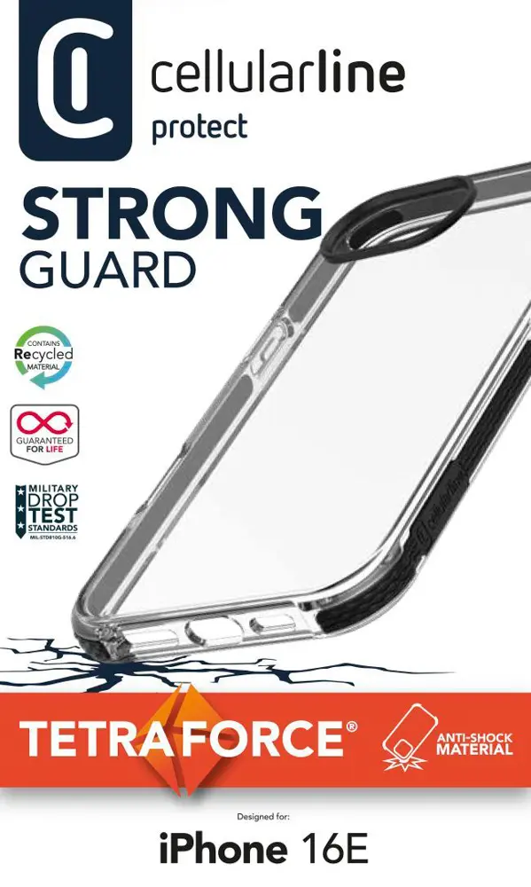 Cellularline Tetra Force Strong Guard - iPhone 16e