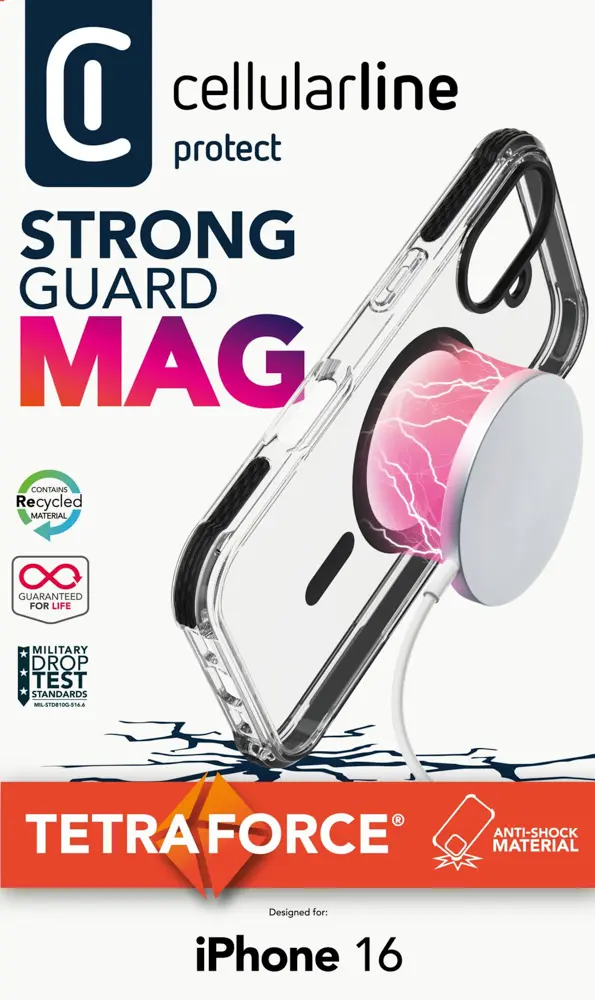 Cellularline Tetra Force Strong Guard Mag - iPhone 16 – Bild 4