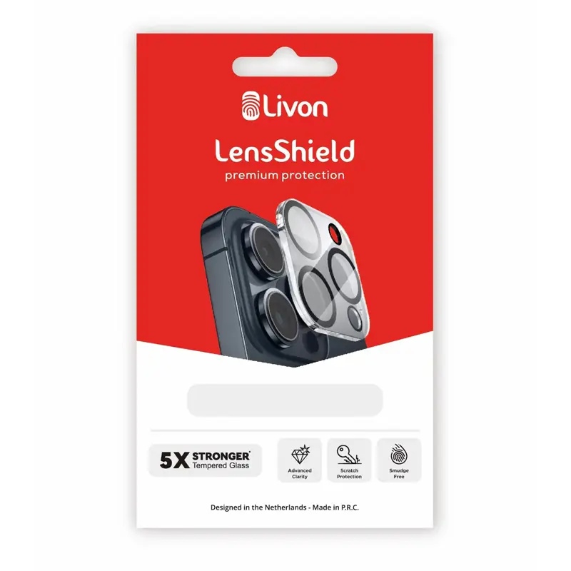 Livon iPhone 17 Panzerglas - LensShield - Transparent