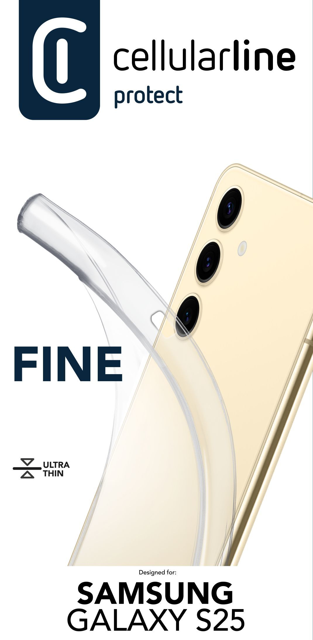 Cellularline Fine - Galaxy S25 Transparent