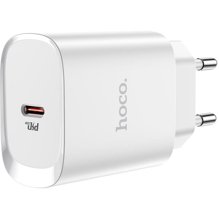 HOCO N14 Smart Charger 1xUSB-C, PD20W Weiss – Bild 3