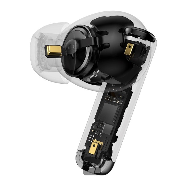 Baseus True Wireless Earphones Storm 1 - V5.2 IP64 45dB ANC-Modus Schnellladefunktion Weiss – Bild 6