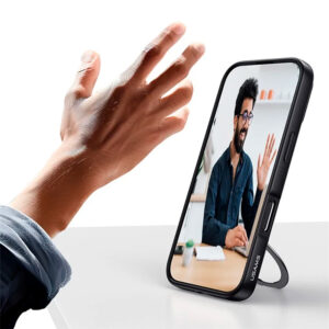 Magsafe-Hülle + drehbarer Ständer für iPhone 16 Pro Max 6,9″ Dunkel-Matt USAMS – Bild 4