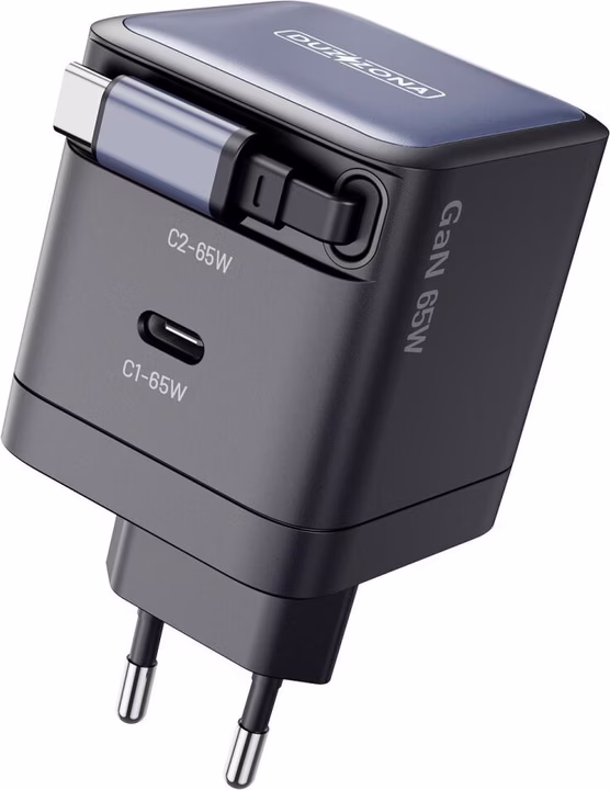 Duzzona - T10 PD 65W Schnellladegerät mit USB-C-Anschluss- Schwarz
