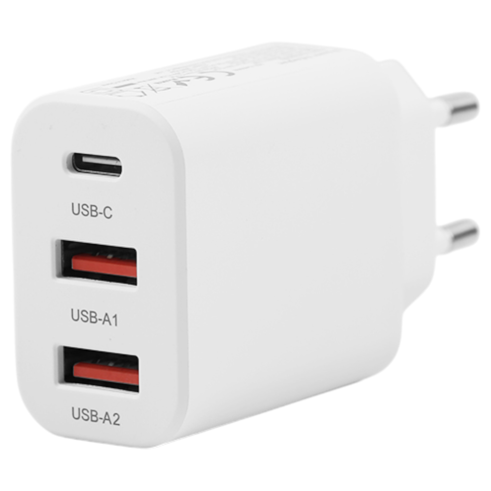 Power Adapter NCC GS-30W-EU A+A+C Dual USB-A & Type-C Charger Weiss – Bild 3
