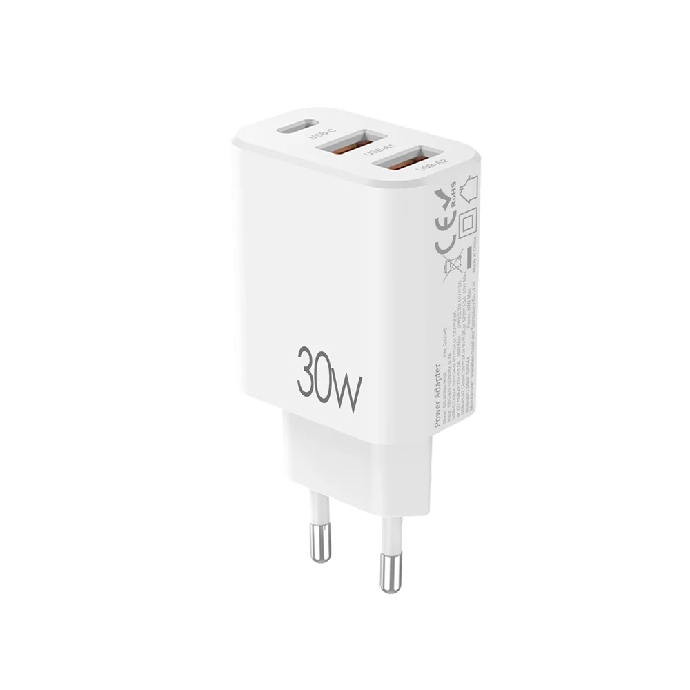 Power Adapter NCC GS-30W-EU A+A+C Dual USB-A & Type-C Charger Weiss – Bild 2