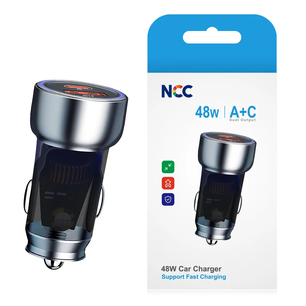 NCC 48W Autoladegerät R10 A+C Dual Output Super Fast Car Charging – Bild 2