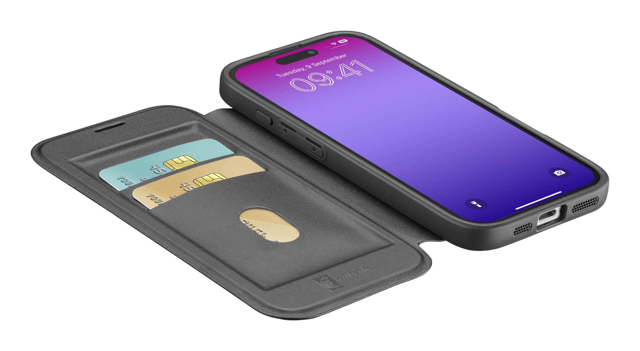 Cellularline Book Case Daily MAG für Apple iPhone 17 Pro Max Schwarz – Bild 3