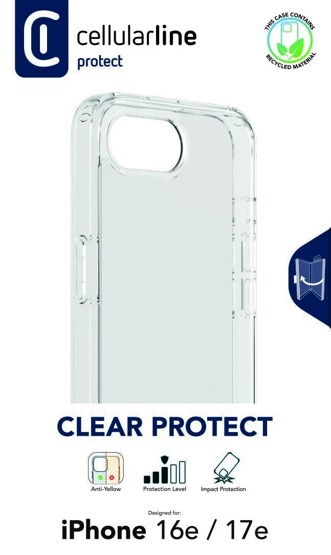 Cellularline Clear Protect - iPhone 16e Transparent