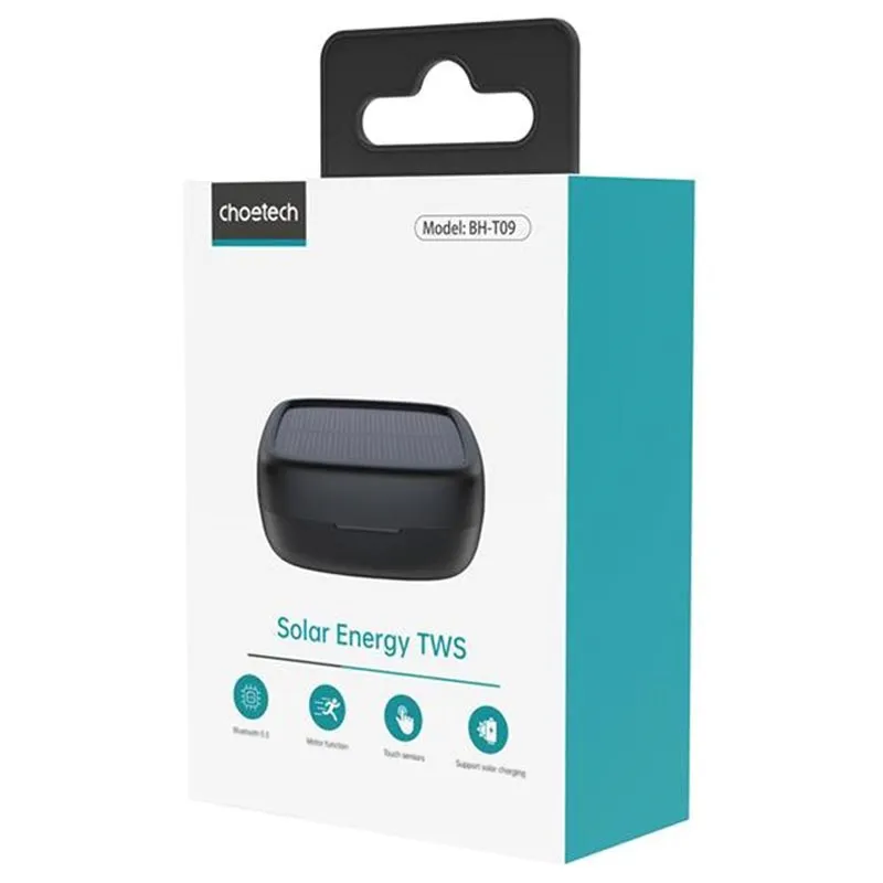 Choetech BH-T09 TWS Kopfhörer mit Solarpanel - Schwarz – Bild 7